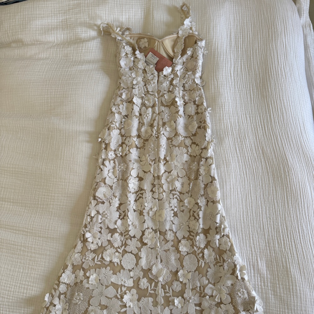 NWT Anthropologie BHLDN Brigitta Floral Lace Gown Wedding Dress - Picture 10 of 14